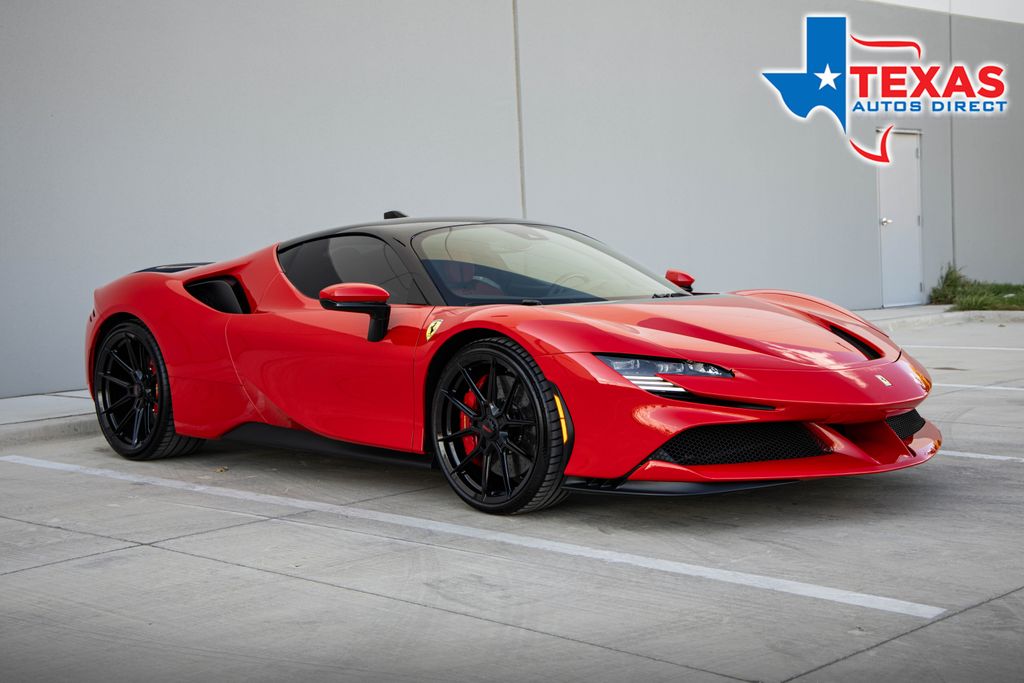 Rosso Corsa 2022 Ferrari SF90 Coupe All-Wheel Drive 8-Speed Manual
