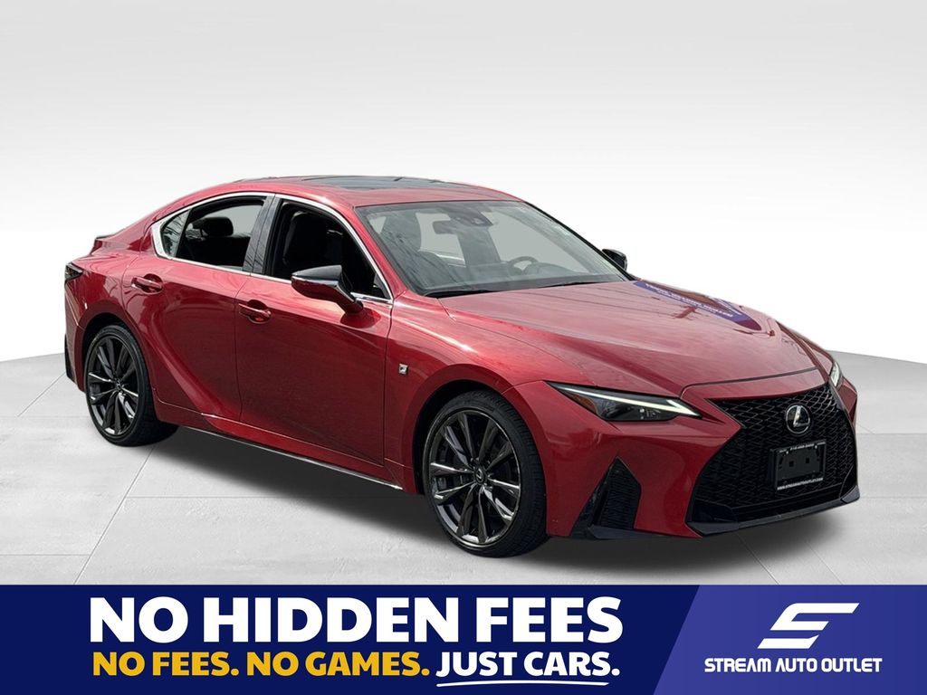 Infrared 2023 Lexus IS Sedan 6-Speed Automatic