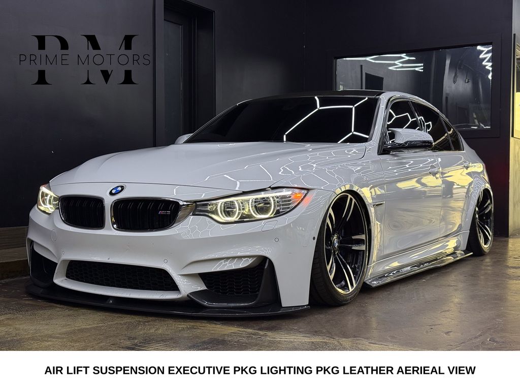 Alpine White 2016 BMW M3 Sedan Rear-Wheel Drive 6-Speed Manual