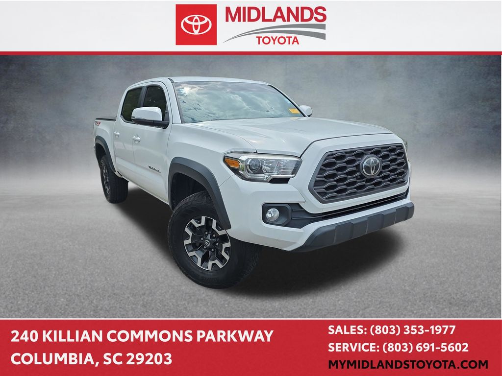Super White 2020 Toyota Tacoma Pickup Truck Four-Wheel Drive 6-Speed Automatic