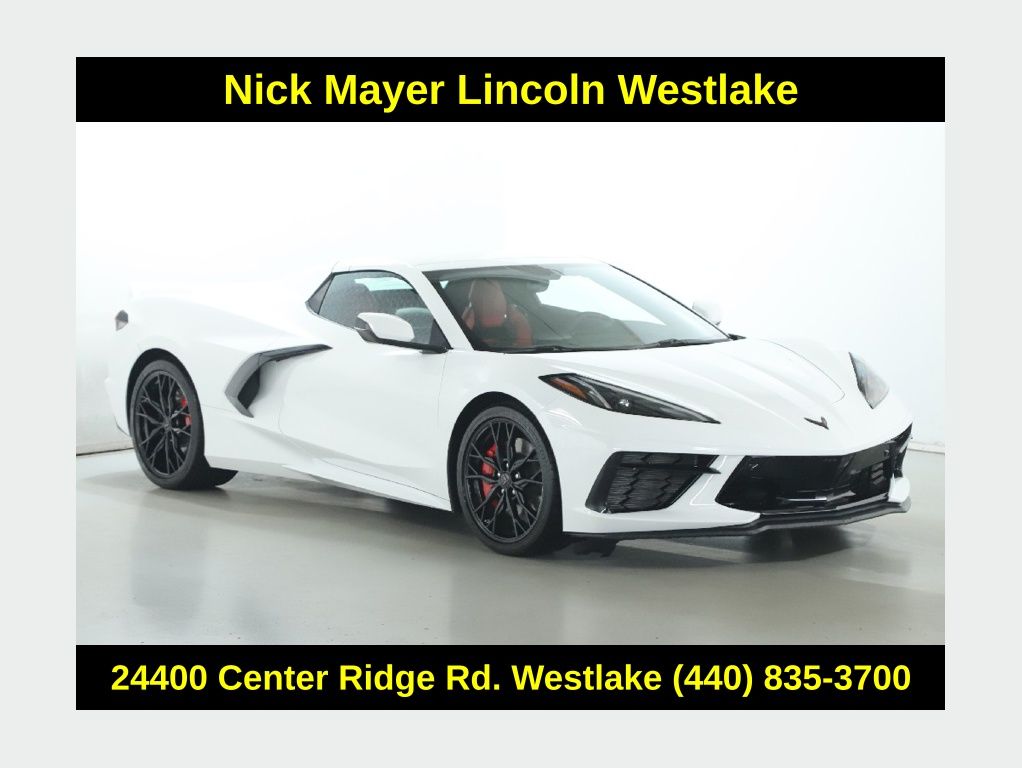Arctic White 2023 Chevrolet Corvette Convertible Rear-Wheel Drive 8-Speed Dual Clutch