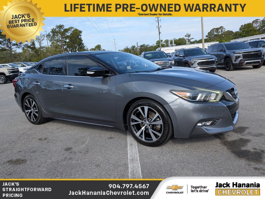 Gray (Gun Metallic) 2016 Nissan Maxima SL Sedan Front-Wheel Drive Continuously Variable Transmission