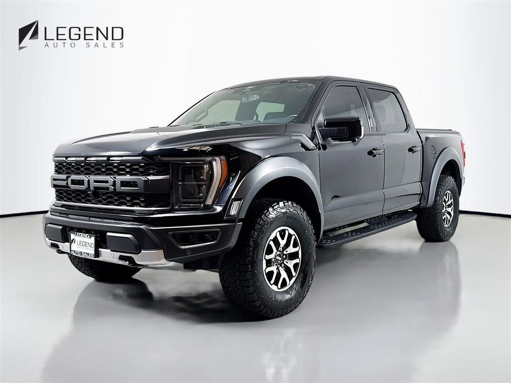 Black 2022 Ford F-150 Raptor SuperCrew 4WD Pickup Truck Four-Wheel Drive Automatic