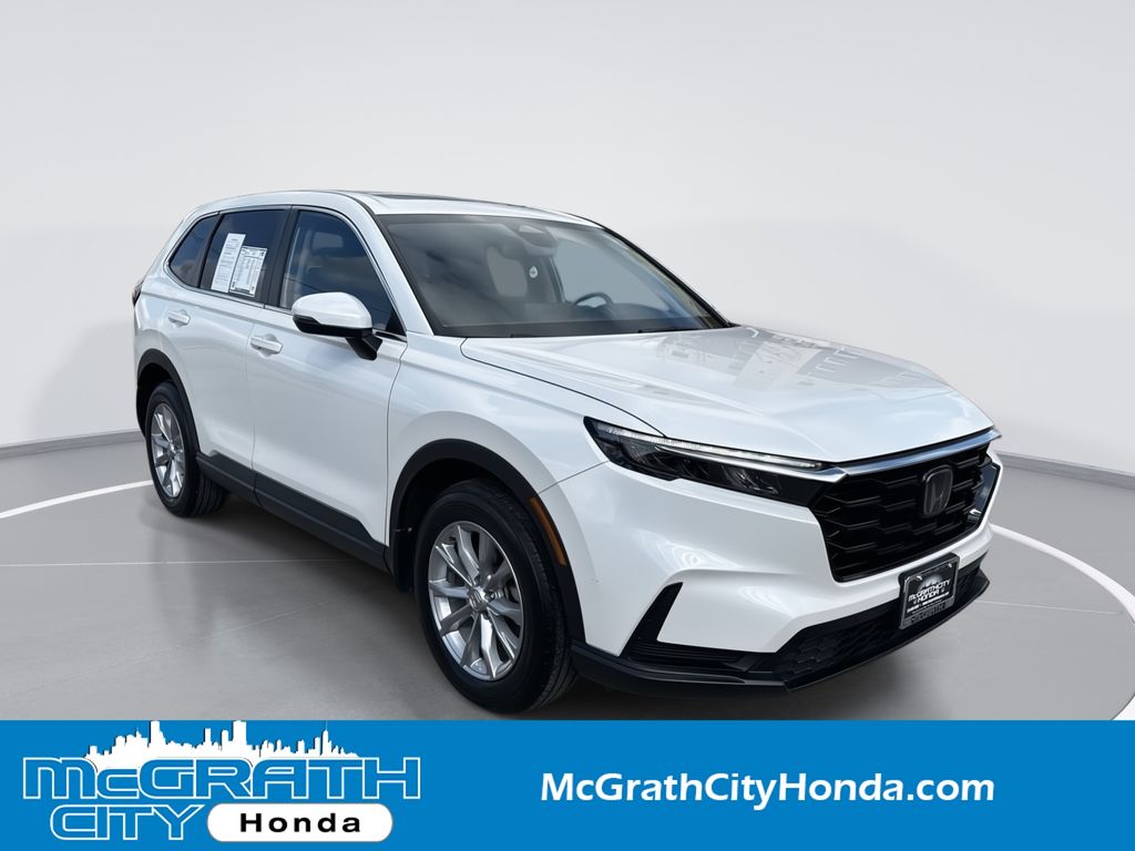 Platinum White Pearl 2023 Honda CR-V EX AWD SUV / Crossover All-Wheel Drive Continuously Variable Transmission