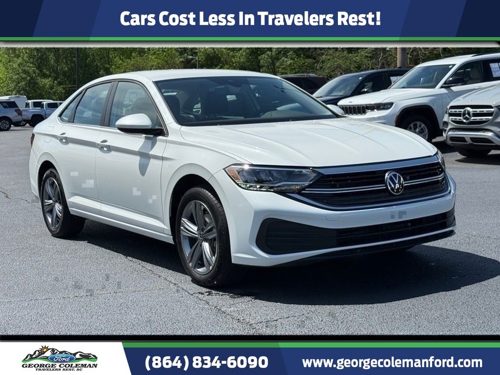 Pure White 2023 Volkswagen Jetta Sedan Front-Wheel Drive 8-Speed Automatic