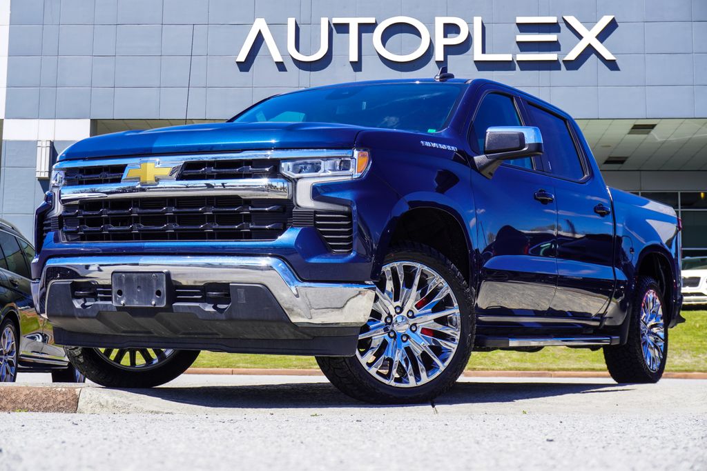 Northsky Blue Metallic 2023 Chevrolet Silverado 1500 LT Crew Cab 4WD Pickup Truck Four-Wheel Drive Automatic