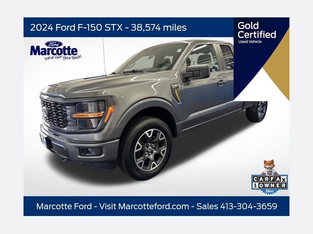 Gray Metallic 2024 Ford F-150 Pickup Truck Four-Wheel Drive Automatic