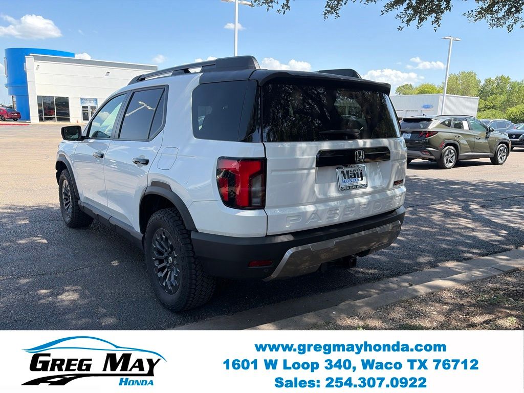 2026 Honda Passport TrailSport White at Greg May Honda