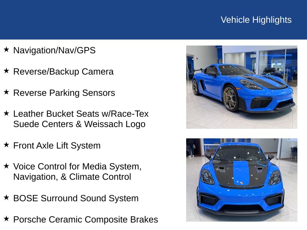 2024 Porsche 718 Cayman GT4 RS