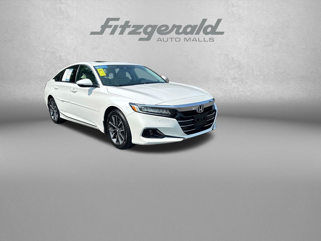 White 2022 Honda Accord Sedan Front-Wheel Drive Continuously Variable Transmission