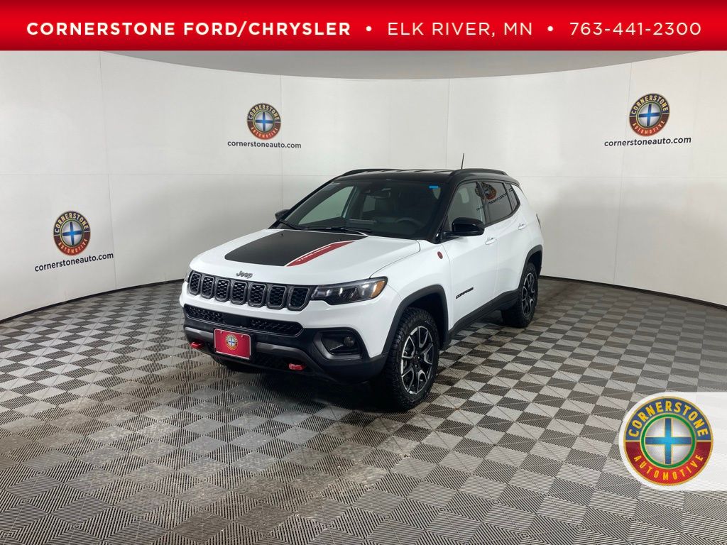 Bright White Clearcoat 2026 Jeep Compass Trailhawk 4WD SUV / Crossover Four-Wheel Drive 8-Speed Automatic