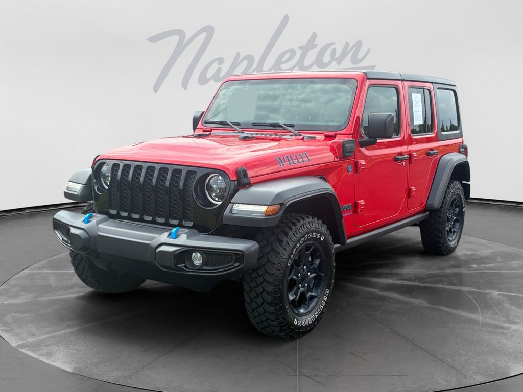 Firecracker Red Clearcoat 2023 Jeep Wrangler 4xe SUV / Crossover Four-Wheel Drive 8-Speed Automatic