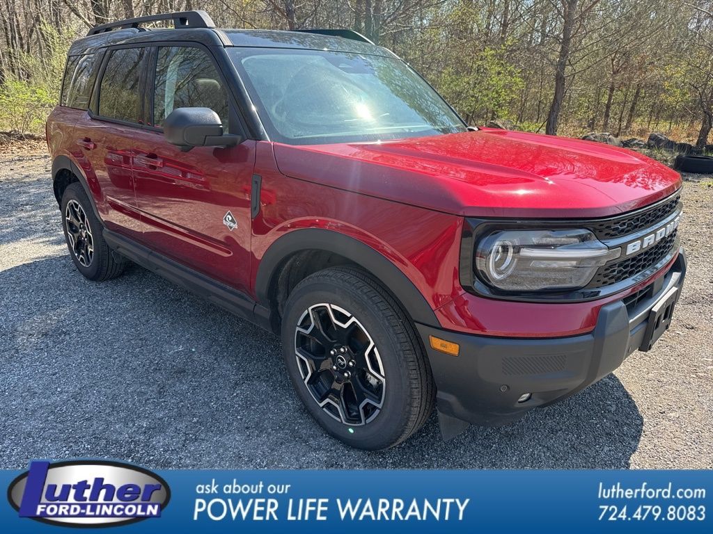 Ruby Red Metallic 2025 Ford Bronco Sport Outer Banks AWD SUV / Crossover All-Wheel Drive 8-Speed Automatic