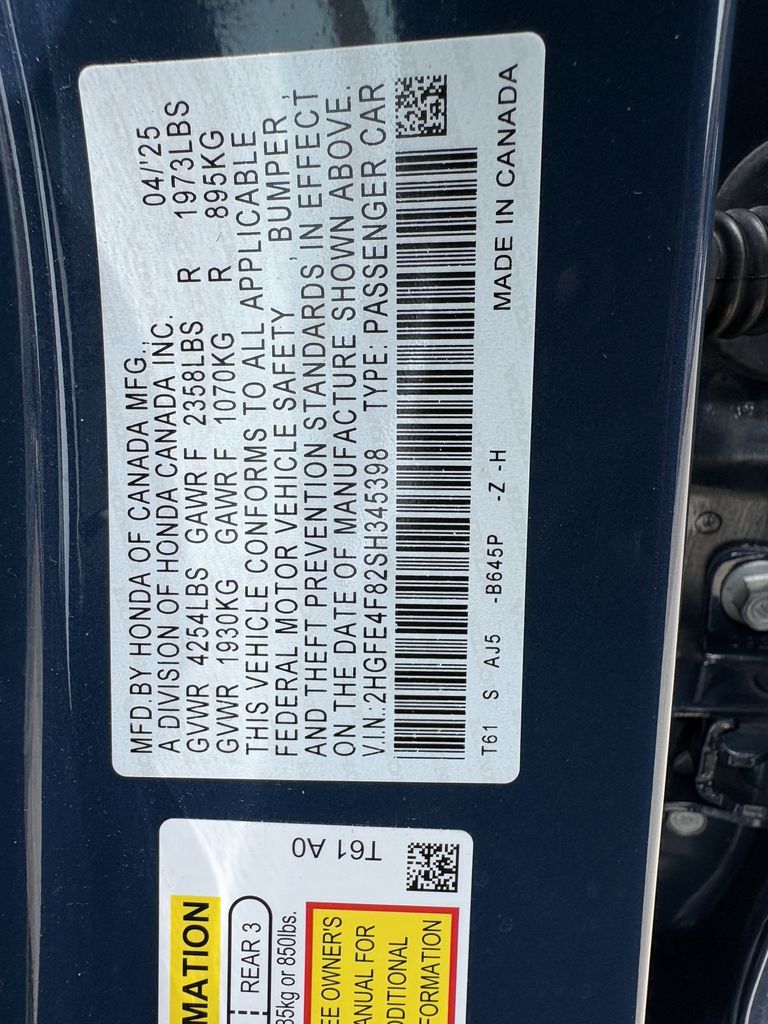 2025 Honda Civic Hybrid Sport  at Legacy Ford