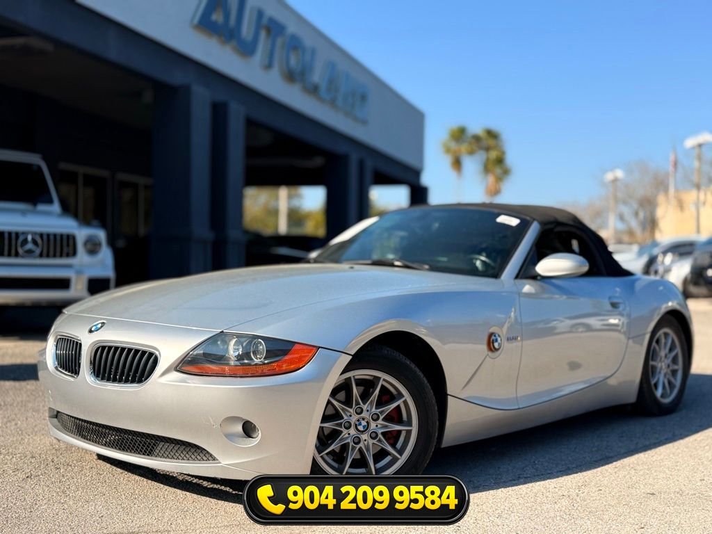 Titanium Silver Metallic 2003 BMW Z4 2.5i Roadster RWD Convertible Rear-Wheel Drive 5-Speed Manual