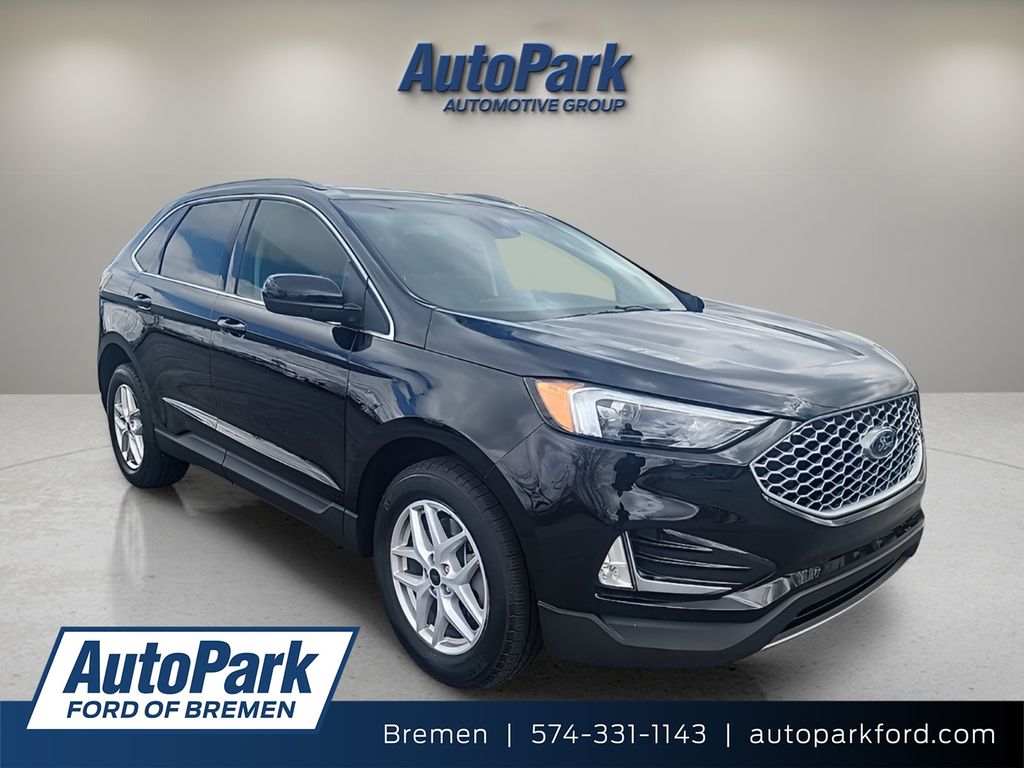 Agate Black Metallic 2023 Ford Edge SEL AWD SUV / Crossover All-Wheel Drive 8-Speed Automatic