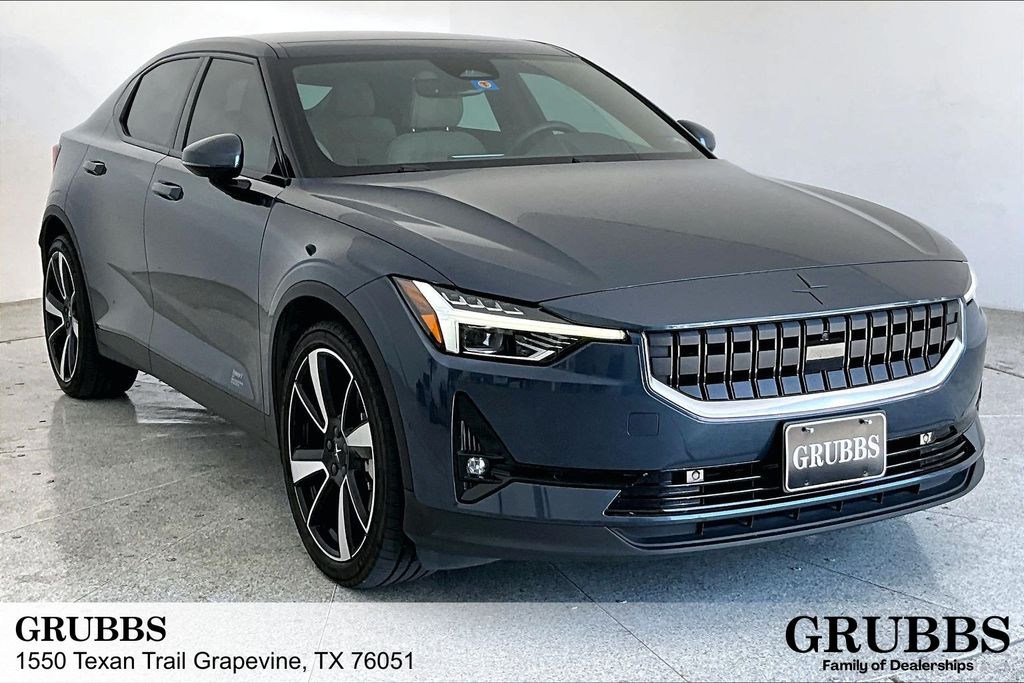 Blue Metallic 2022 Polestar 2 Sedan All-Wheel Drive 1-Speed Automatic