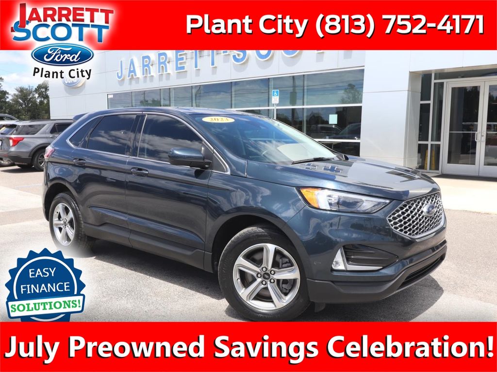 Blue Metallic 2023 Ford Edge SUV / Crossover All-Wheel Drive 8-Speed Automatic