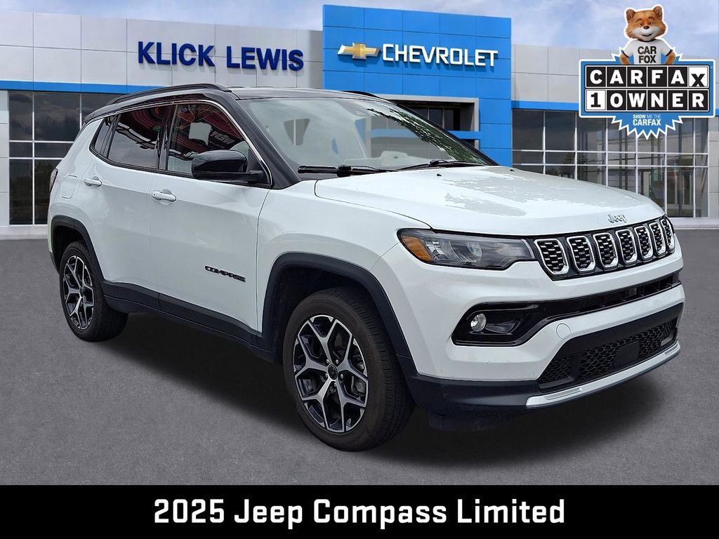 2025 Jeep Compass Limited White at Audi Porsche Sewickley