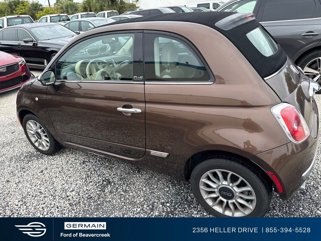 Brown (Espresso) 2012 FIAT 500 Lounge Convertible Convertible Front-Wheel Drive 6-Speed Automatic