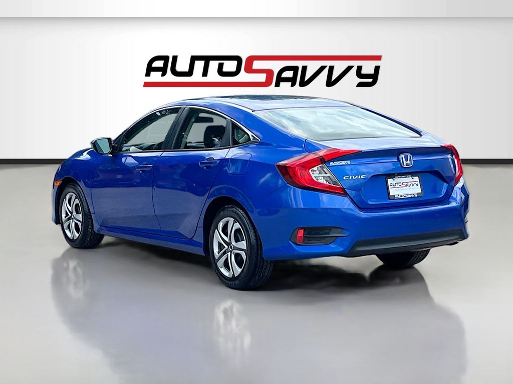 2018 Honda Civic LX Blue at DeMontrond Automotive Group