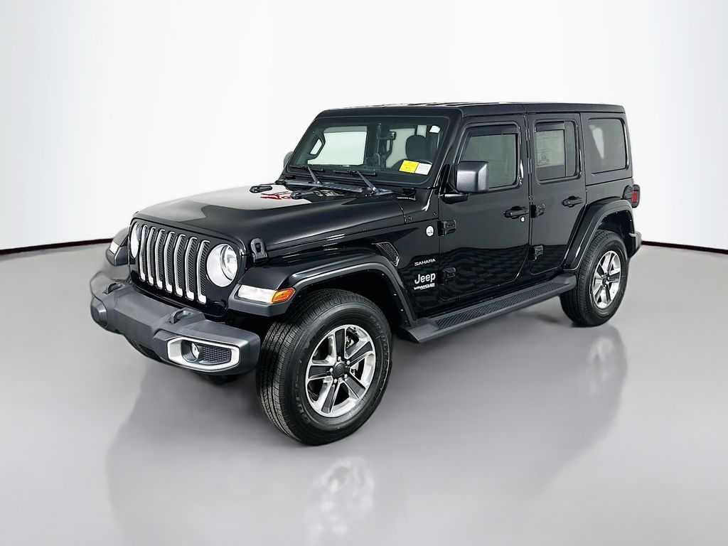 Used 2022 Black Jeep Unlimited Sahara image 3