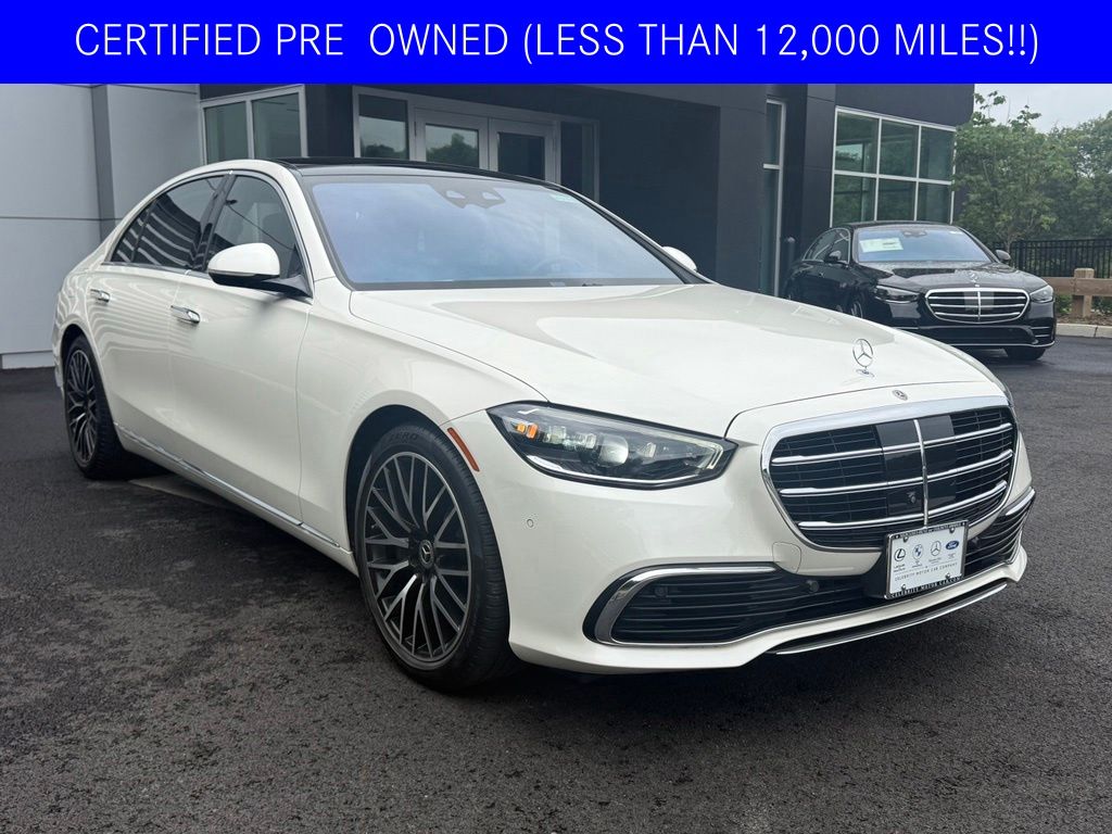 MANUFAKTUR Diamond White 2023 Mercedes-Benz S-Class Sedan All-Wheel Drive 9-Speed Automatic