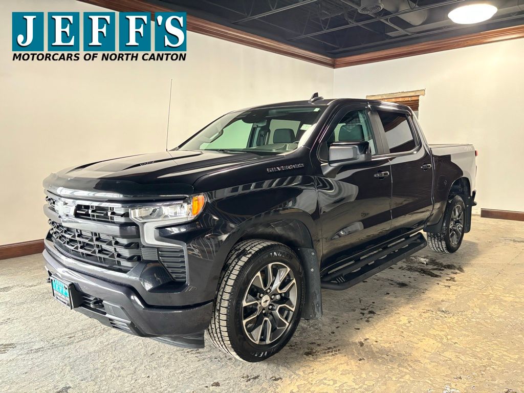 Dark Ash Metallic 2024 Chevrolet Silverado 1500 RST Crew Cab 4WD Pickup Truck Four-Wheel Drive Automatic