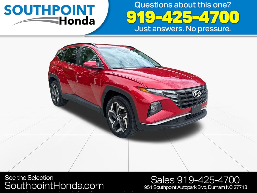 Calypso Red 2023 Hyundai Tucson SUV / Crossover All-Wheel Drive 8-Speed Automatic