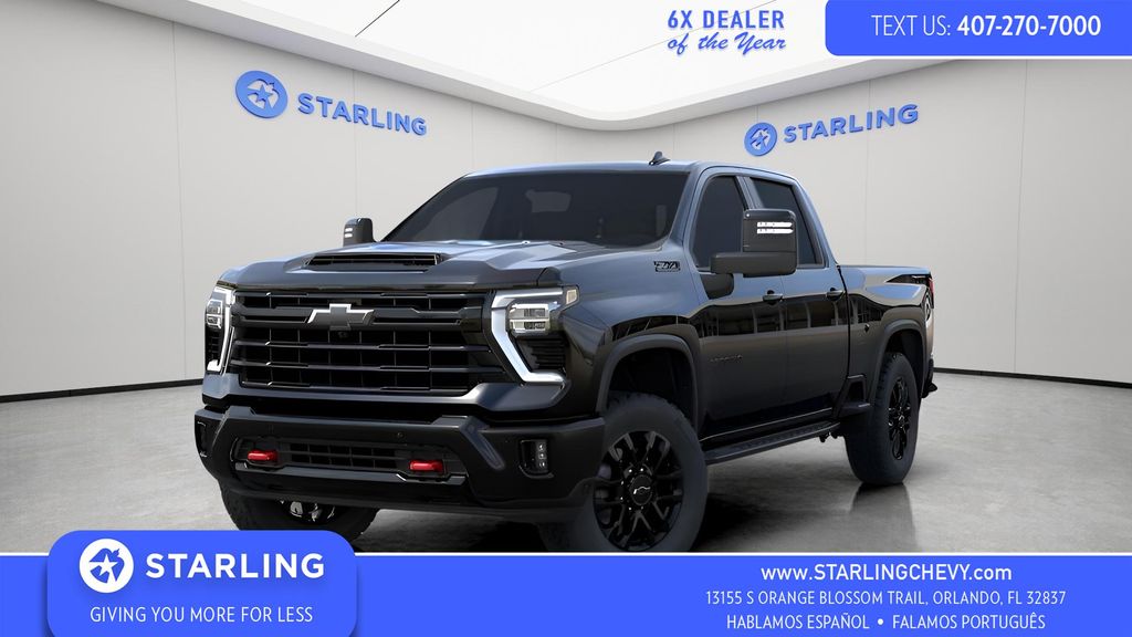 Black 2026 Chevrolet Silverado 2500HD Pickup Truck Four-Wheel Drive Automatic