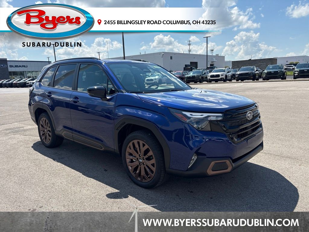 Sapphire Blue Pearl 2026 Subaru Forester Hybrid SUV / Crossover All-Wheel Drive Continuously Variable Transmission