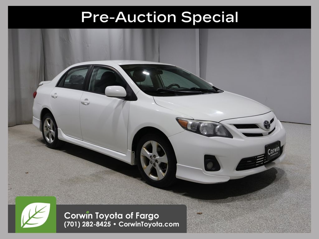 Super White 2012 Toyota Corolla S Sedan Front-Wheel Drive 4-Speed Automatic