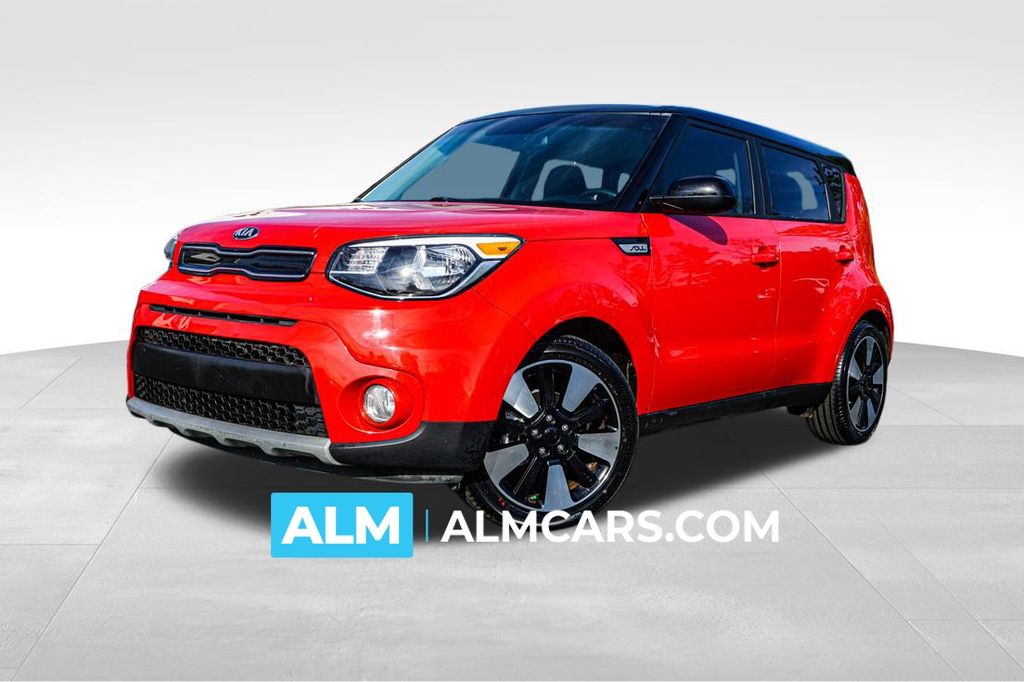 Inferno Red w/Black Roof 2019 Kia Soul + FWD Wagon Front-Wheel Drive 6-Speed Automatic