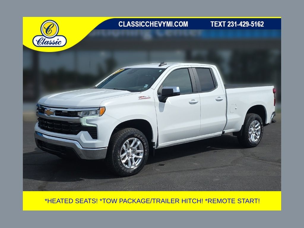 Summit White 2022 Chevrolet Silverado 1500 Pickup Truck Four-Wheel Drive Automatic
