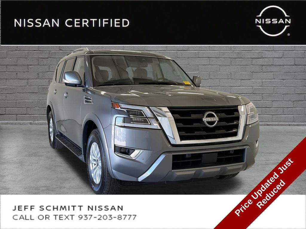Gray (Gun Metallic) 2024 Nissan Armada SUV / Crossover Four-Wheel Drive 7-Speed Automatic