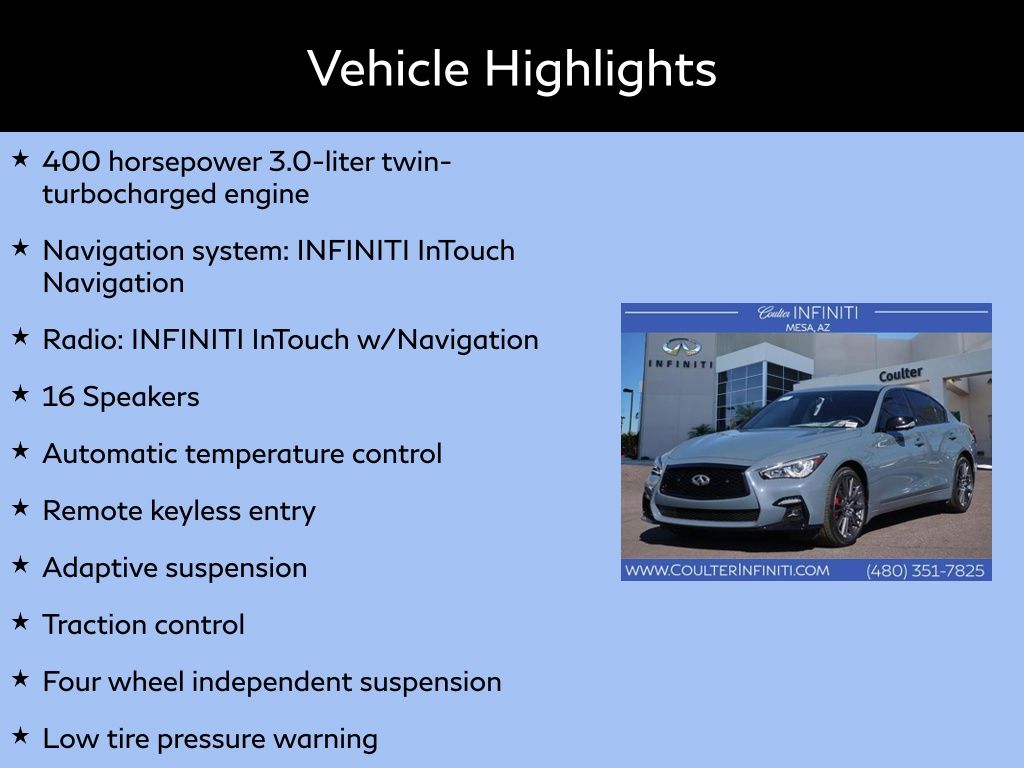 2024 INFINITI Q50 Red Sport 400 3