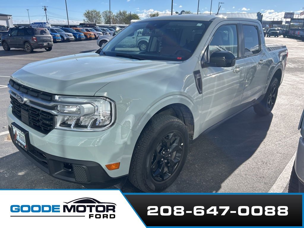Cactus Gray 2024 Ford Maverick Lariat SuperCrew AWD Pickup Truck All-Wheel Drive 8-Speed Automatic