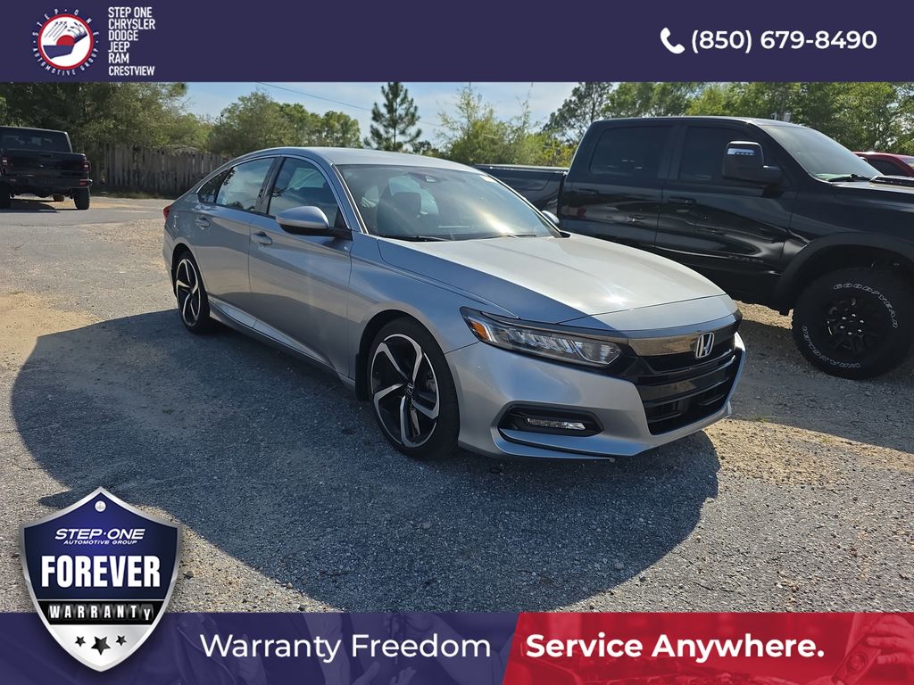 Lunar Silver Metallic 2018 Honda Accord 1.5T Sport FWD Sedan Front-Wheel Drive Continuously Variable Transmission
