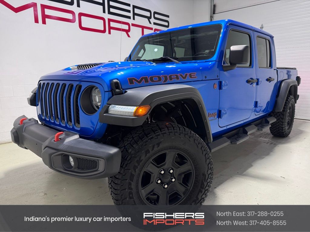 Hydro Blue Pearlcoat 2022 Jeep Gladiator Pickup Truck Four-Wheel Drive 6-Speed Manual