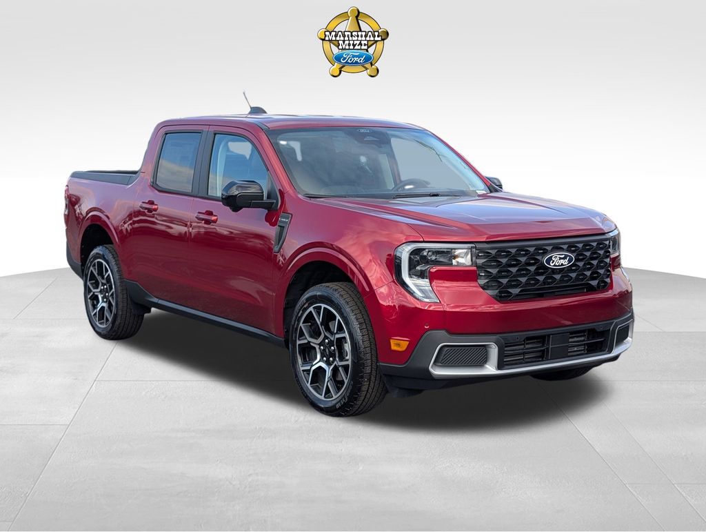 Ruby Red Metallic Tinted Clearcoat 2026 Ford Maverick Lariat SuperCrew AWD Pickup Truck All-Wheel Drive 8-Speed Automatic