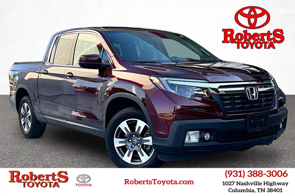 Red (Burgundy) 2019 Honda Ridgeline Pickup Truck All-Wheel Drive 6-Speed Automatic