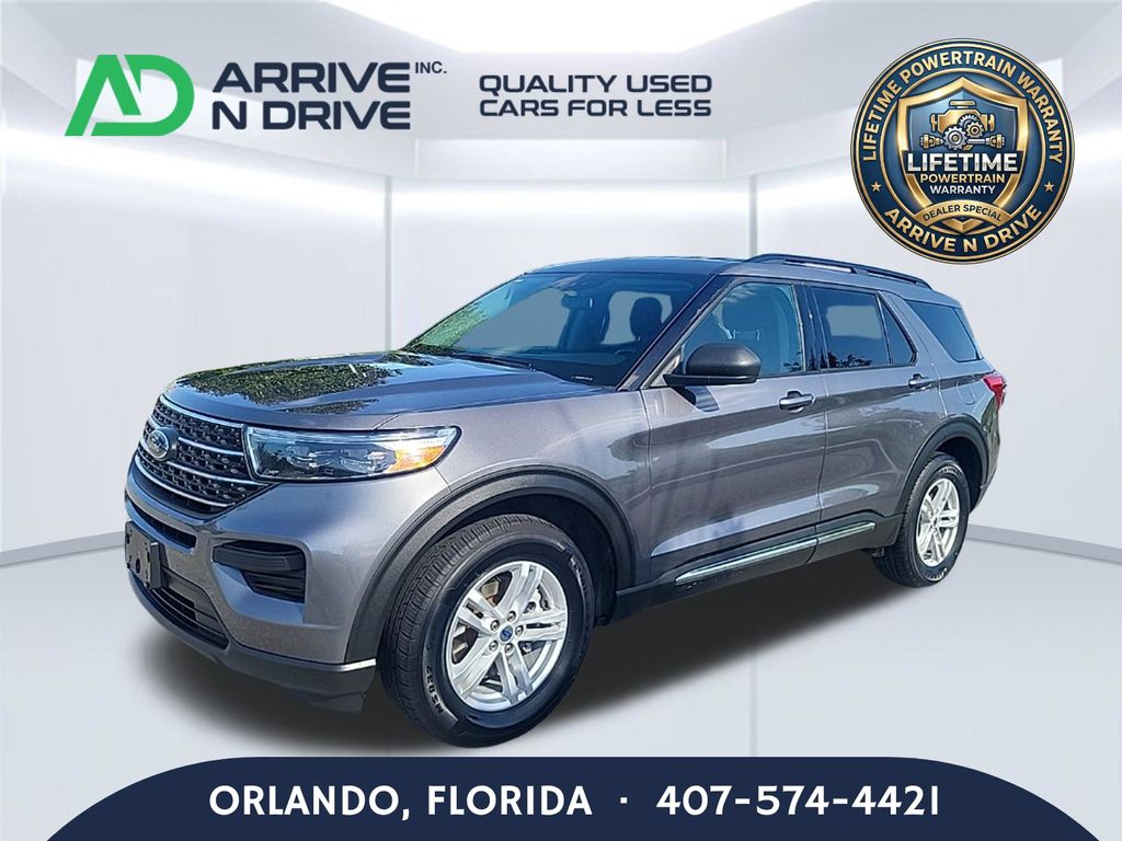 Stone Blue Metallic 2022 Ford Explorer SUV / Crossover All-Wheel Drive Automatic