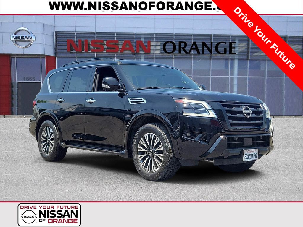 Super Black 2021 Nissan Armada SL RWD SUV / Crossover 4X2 7-Speed Automatic