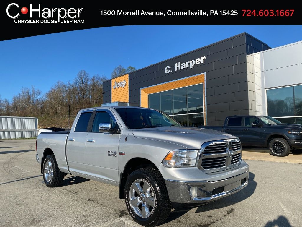 Bright Silver Metallic Clearcoat 2015 RAM 1500 Big Horn Quad Cab 4WD Pickup Truck Four-Wheel Drive 8-Speed Automatic