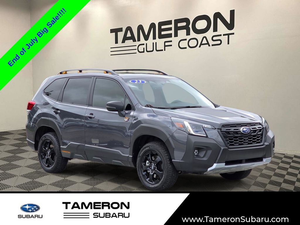 Gray Metallic 2023 Subaru Forester SUV / Crossover All-Wheel Drive Continuously Variable Transmission