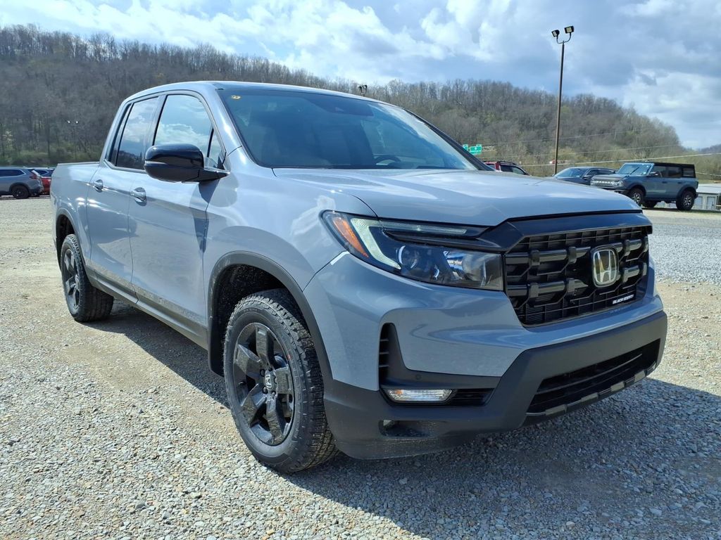 Sonic Gray Pearl 2026 Honda Ridgeline Black Edition Two-Tone AWD Pickup Truck All-Wheel Drive 9-Speed Automatic