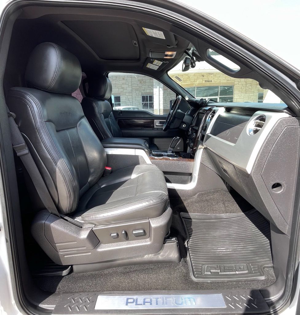 2013 Ford F-150 Platinum White at Bayway Cadillac of The Woodlands