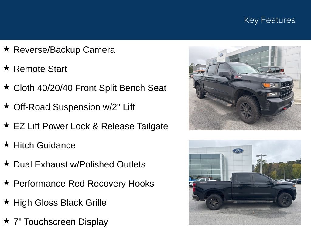 2021 Chevrolet Silverado 1500 4WD Crew Cab Short Bed Custom Trail Boss