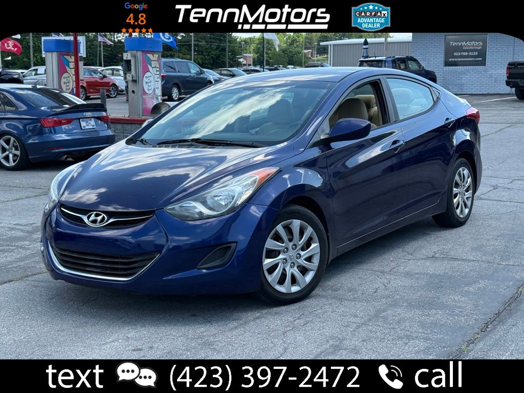 Blue (Indigo Night Mica) 2013 Hyundai Elantra GLS FWD Sedan Front-Wheel Drive 6-Speed Automatic Overdrive