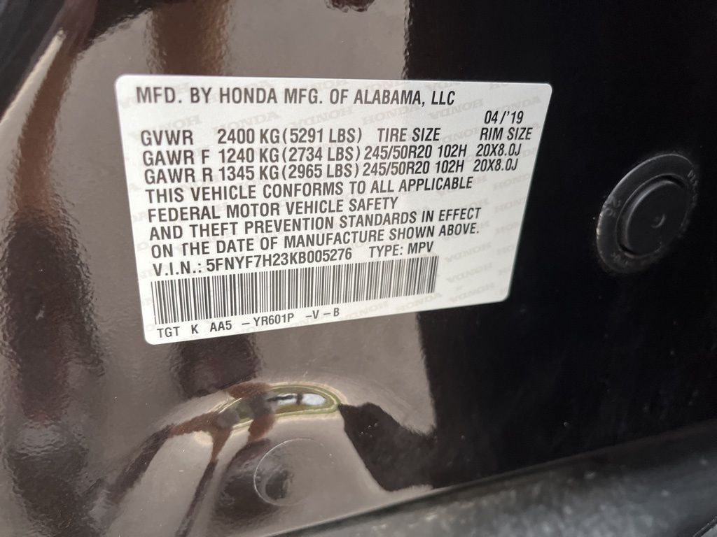 2019 Honda Passport Sport 10